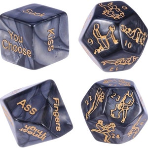 5 Sex Dice, sex positions, fun in the bedroom game, fun game, husband birthday, wife birthday, anniversary gift, Christmas & Valentines day image 3