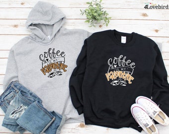 Coffee Is My Valentine Hoodie, Funny matching T-shirt, Gift for Couples, Valentine Sweatshirt, Boyfriend and Girlfriend Longsleeve