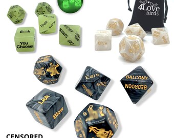 Sex Dice, sex positions, Choice of Luminous Dice, fun in the bedroom, bedroom game, fun game, Wife  husband birthday, anniversary gift, Date