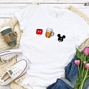 Disney drinking matching t shirts, Family Disney shirts, Disney coordinating shirts, Drink around world, Mickey and Minnie matching shirts image 2