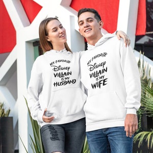 My favorite Disney Villain is my Wife/Husband Disney Hoodie, Disney Sweatshirt for Men/Women, Disney Family Long Sleeve Shirt, Disney Gifts image 5