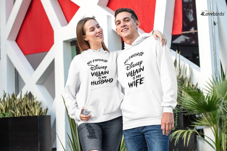 My favorite Disney Villain is my Wife/Husband Disney Hoodie, Disney Sweatshirt for Men/Women, Disney Family Long Sleeve Shirt, Disney Gifts image 5