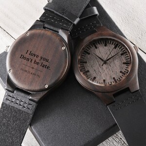 Engraved Wood Watch for Him,Wood Watch,Personalized Watch,Engraved Watch,Wooden Watch,Groomsmen Watch,Mens Watch,Boyfriend Gift,Gift for Dad