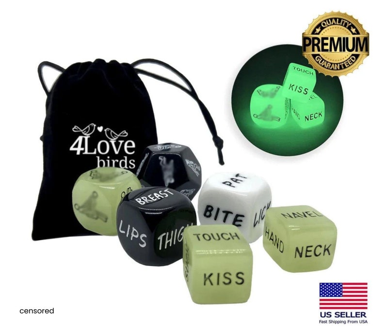 6 Sex Dice, Sex Positions, Fun in the Bedroom, Bedroom Game, Fun Game, Husband Birthday, Wife Birthday, Anniversary Gift, Christmas Gift image 1