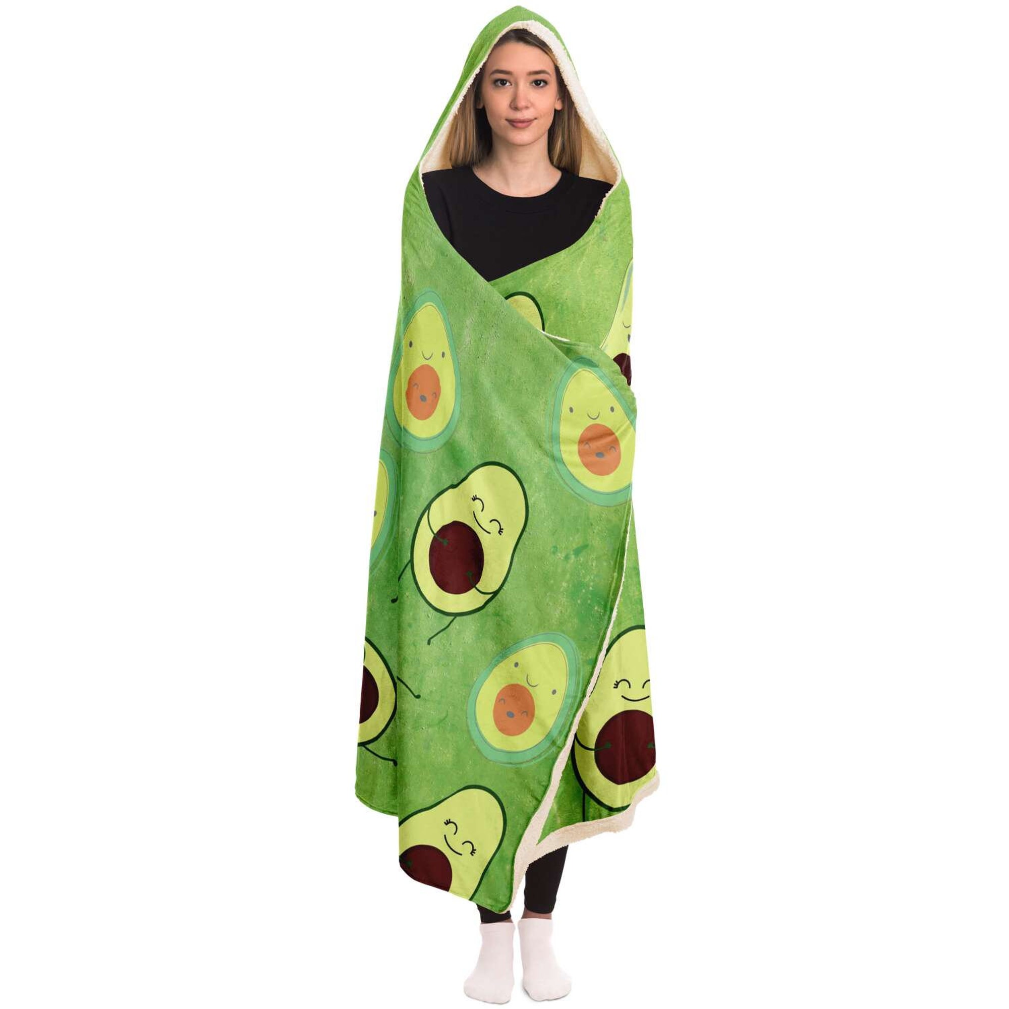 Matching Avocados Hooded Blanket