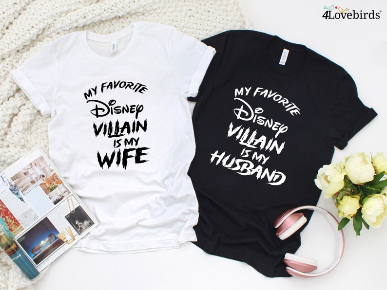My favorite Disney Villain is my Wife/Husband Disney Hoodie, Disney Sweatshirt for Men/Women, Disney Family Long Sleeve Shirt, Disney Gifts image 4
