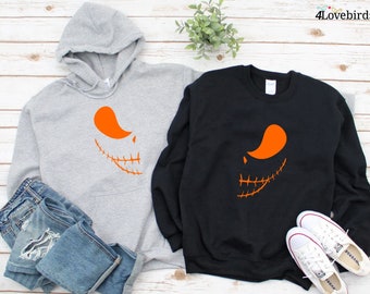 Halloween Couple Matching Hoodies, Funny Couples Sweatshirts, Halloween Shirt, Halloween Costumes, Couples Halloween Costumes T-shirts