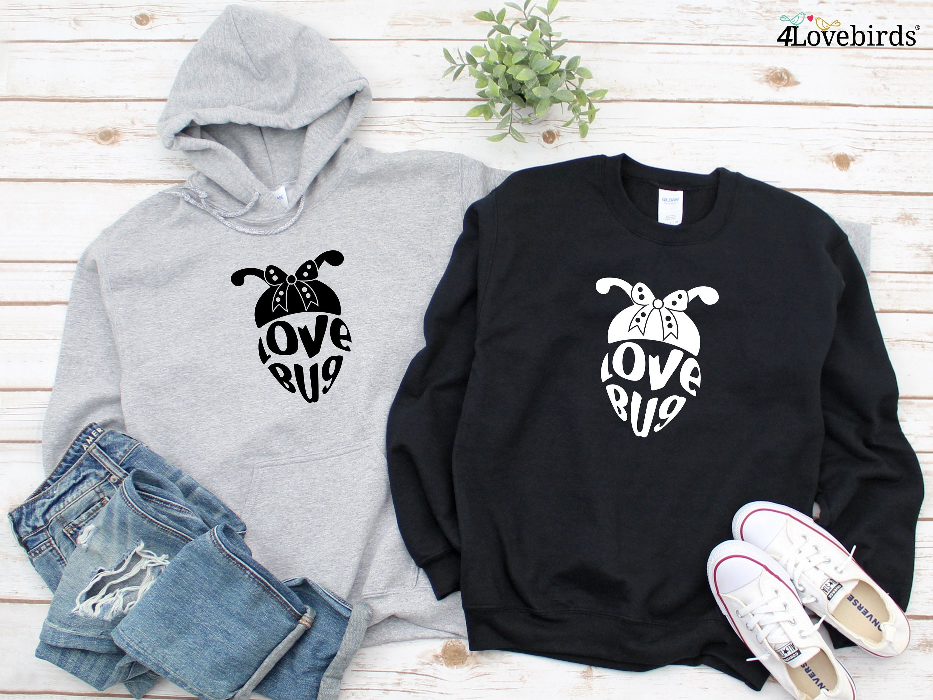 Love Bug Hoodie Lovers Matching T-shirt Gift for Couples - Etsy Canada
