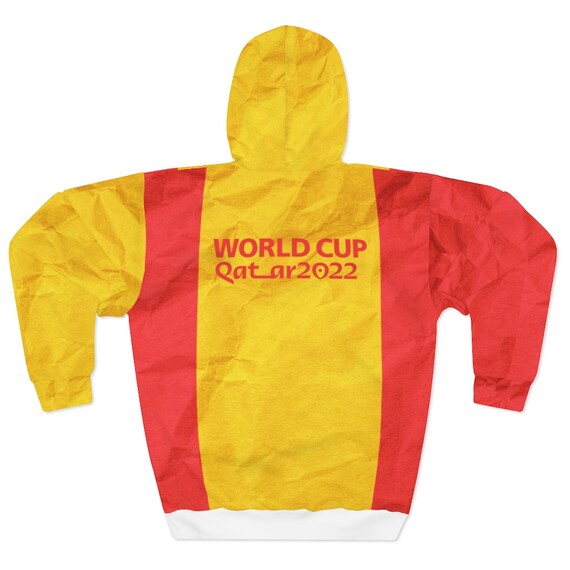 Spain Hoodie - FIFA World Cup 2022 Qatar Hoodie, Football/Soccer SP Hoodie - Unisex Soft and Comfortable Pullover Hoodie