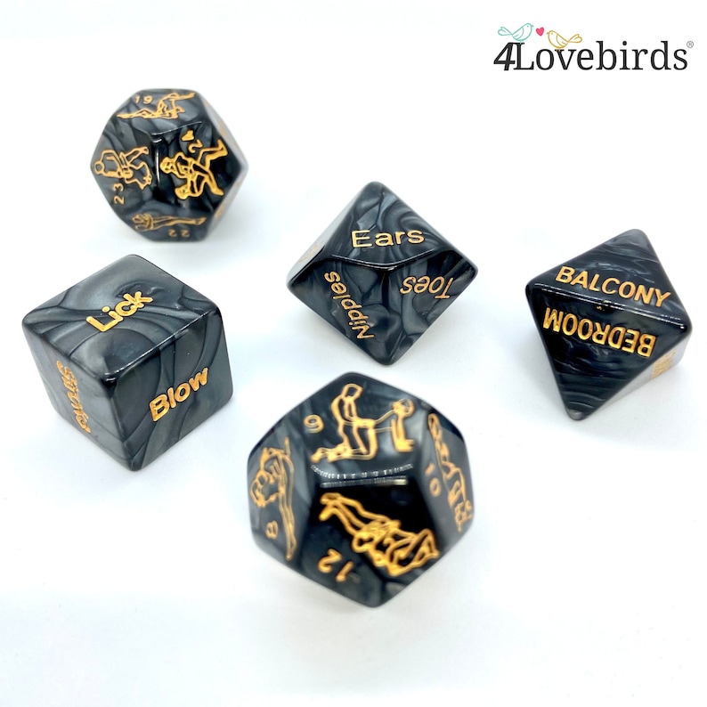 Sex Dice, sex positions, Choice of Luminous Dice, fun in the bedroom, bedroom game, fun game, Wife husband birthday, anniversary gift, Date image 3