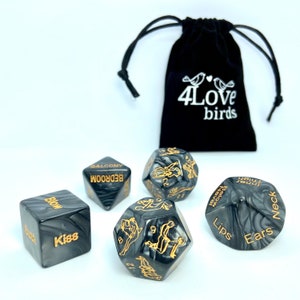 5 Sex Dice, sex positions, fun in the bedroom game, fun game, husband birthday, wife birthday, anniversary gift, Christmas & Valentines day image 2