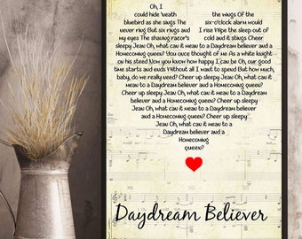Believer Lyric Art Etsy Believer Lyric Art Etsy