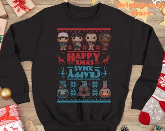 stranger things christmas sweater womens