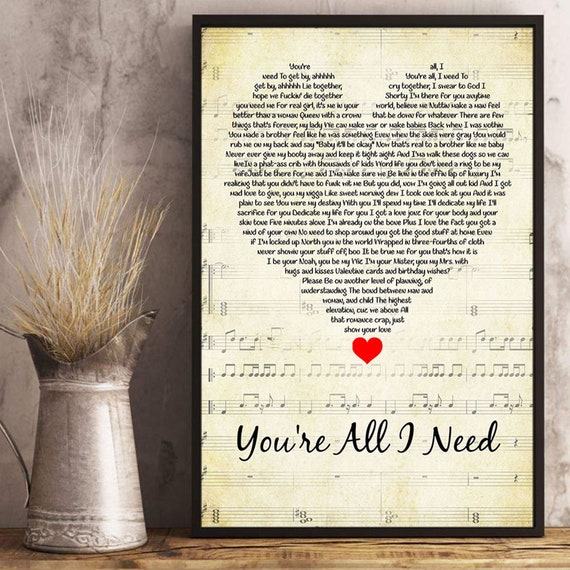 Youre All I Need Lyrics