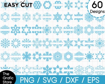 Download Split Snowflake Etsy
