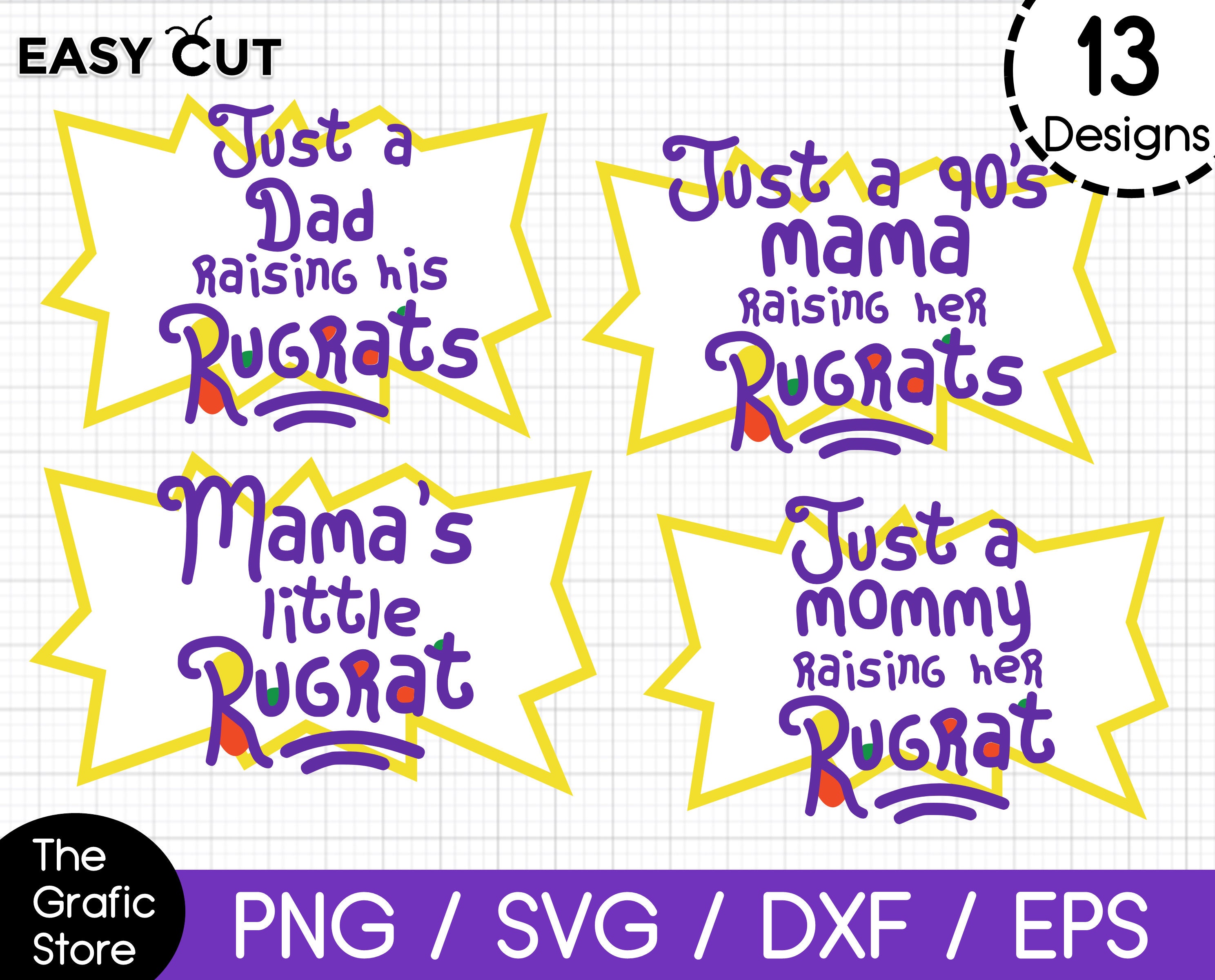 Download Just a 90's Mama raising her Rugrats SVG Rugrats Mama | Etsy