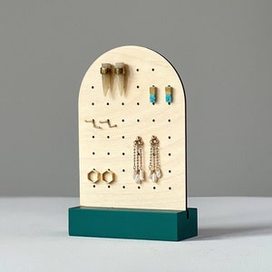 PEGGY ARCH |  Earring Display, Earring Holder, Earring Organizer, Jewelry Display, Jewelry Organizer, Pegboard, Stud Earring Holder