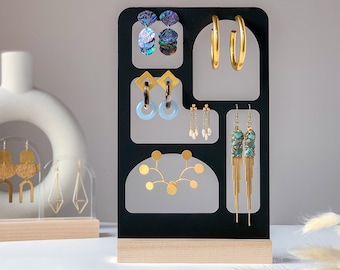 LUNA | Earring Display, Abstract Earring Display, Jewelry Photography Props, Craft Fair Display for Jewelry, Earring Organizer