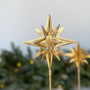 Solid Brass Stars Gold Christmas Star, Holiday Decor, Christmas Decor, Christmas Mantel Decor, Unique Holiday Gift, Gift For The Home image 1