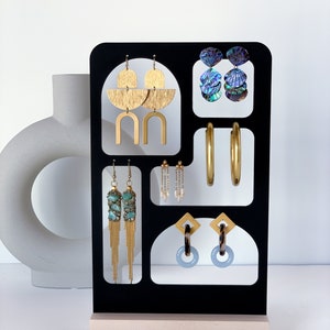 LUNA Earring Display, Abstract Earring Display, Jewelry Photography Props, Craft Fair Display for Jewelry, Earring Organizer image 3