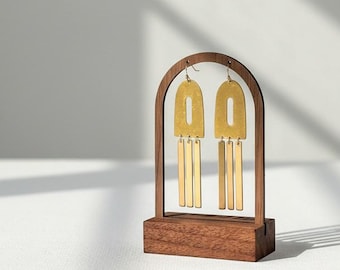 GENEVIEVE |  Earring Display, Jewelry Display, Earring Stand, Craft Fair Display, Gift for Her, Jewelry Organizer, Wood Jewelry Stand