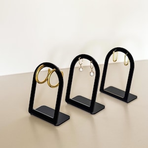 PIPER Set of 3 Arch Earring Displays | Earring Display Stands, Earring Holder, Earring Stand, Store Display, Modern Jewelry Display, Acrylic
