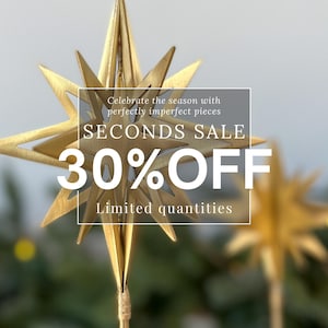 Brass Star Christmas Decoration SECONDS | Holiday Decor, Bethlehem Star, Unique Holiday Gift, Gift for the Home, Solid Brass Ornament, Gold