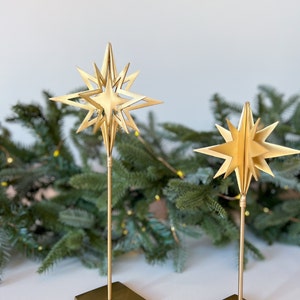 Solid Brass Stars Gold Christmas Star, Holiday Decor, Christmas Decor, Christmas Mantel Decor, Unique Holiday Gift, Gift For The Home image 9