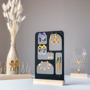 LUNA Earring Display, Abstract Earring Display, Jewelry Photography Props, Craft Fair Display for Jewelry, Earring Organizer image 2