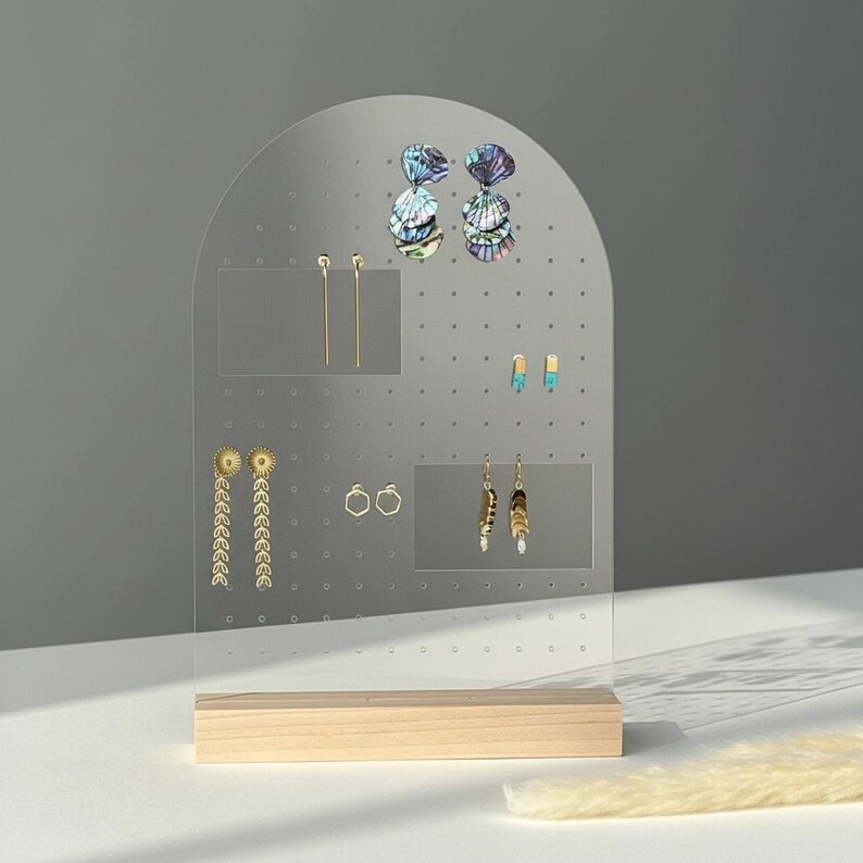 PEGGY MULTIPURPOSE | Earring Display, Earring Stand, Earring Organizer, Craft Fair Display, Earring Holder, Stud Earring Stand, Pegboard image 4