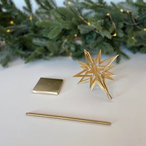 Solid Brass Stars Gold Christmas Star, Holiday Decor, Christmas Decor, Christmas Mantel Decor, Unique Holiday Gift, Gift For The Home image 7