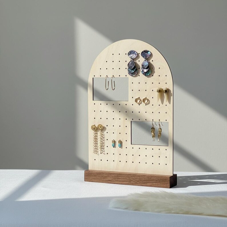PEGGY MULTIPURPOSE | Earring Display, Earring Stand, Earring Organizer, Craft Fair Display, Earring Holder, Stud Earring Stand, Pegboard image 7