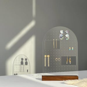 PEGGY MULTIPURPOSE | Earring Display, Earring Stand, Earring Organizer, Craft Fair Display, Earring Holder, Stud Earring Stand, Pegboard image 6