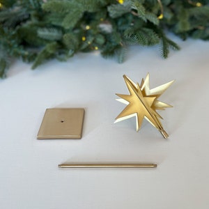 Solid Brass Stars Gold Christmas Star, Holiday Decor, Christmas Decor, Christmas Mantel Decor, Unique Holiday Gift, Gift For The Home image 8