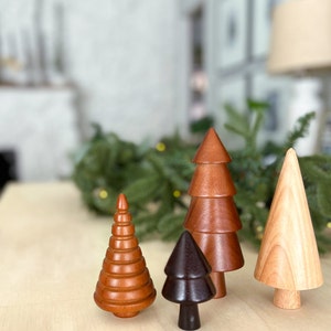 Wooden Trees Set of 4 Wooden Christmas Trees, Holiday Decor, Christmas Decor, Home Gift, Hostess Gift, Gift For the Home, Minimalist Decor image 8