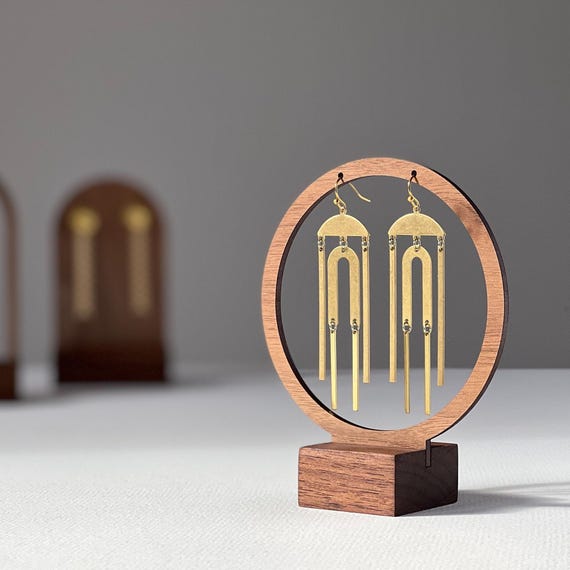 SARA |  Earring Display, Earring Holder, Earring Organizer, Jewelry Display, Gift for Her, Craft Fair Display, Earring Stand, Circle Display