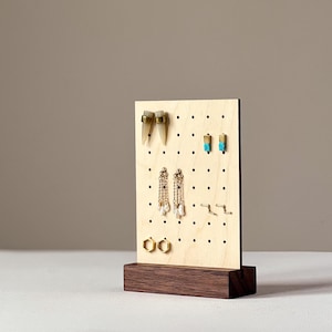 PEGGY RECTANGLE | Earring Display, Earring Holder, Earring Organizer, Jewelry Display, Jewelry Organizer, Pegboard, Stud Earring Holder