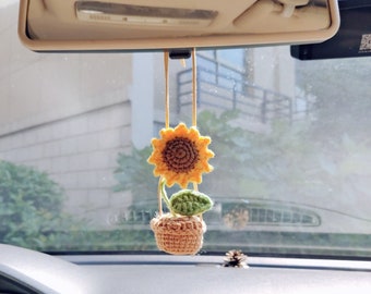 Floral Bottle Rear View Mirror Charm Etsy