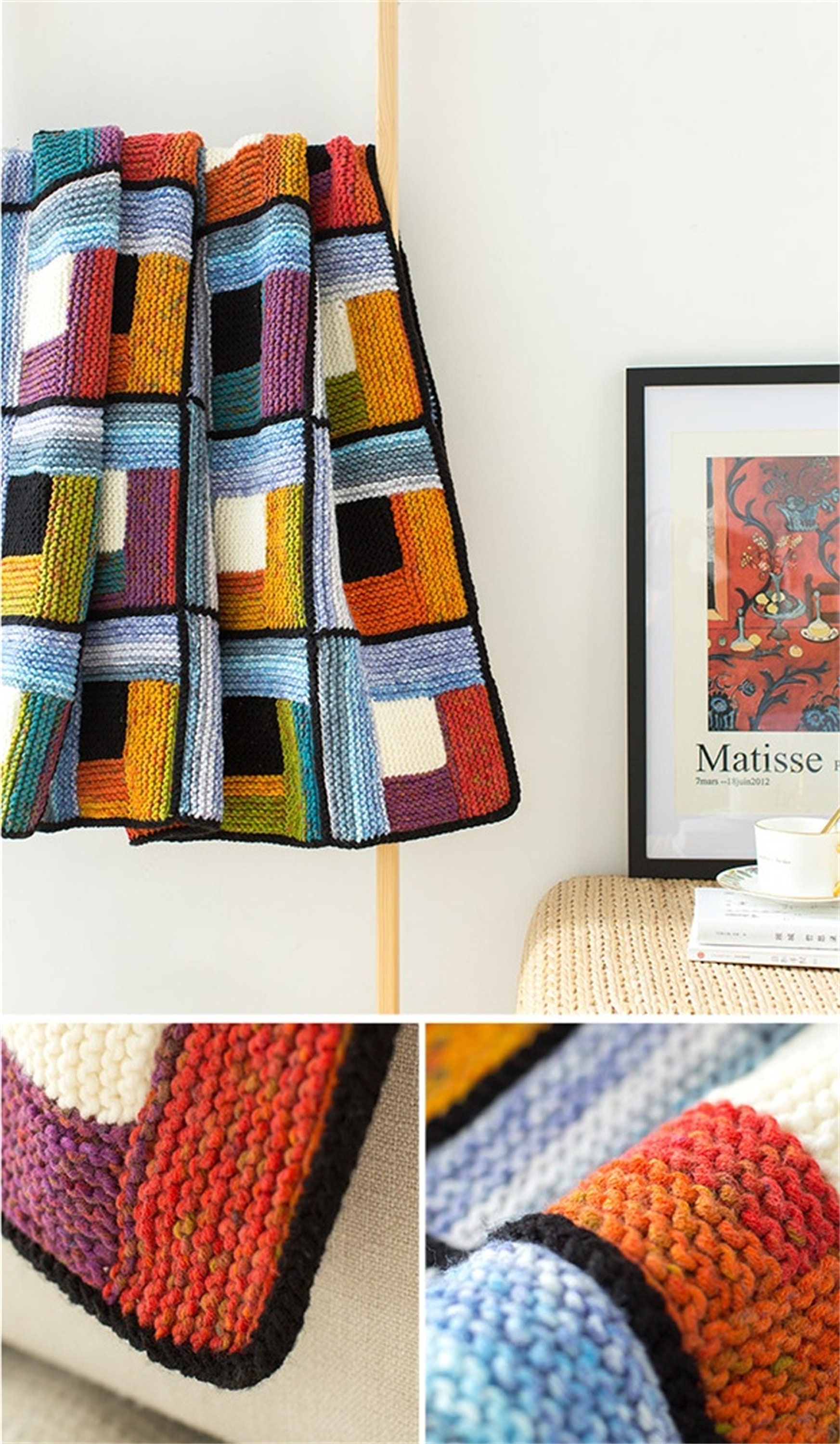 Wooden House Crochet Blanket | Etsy