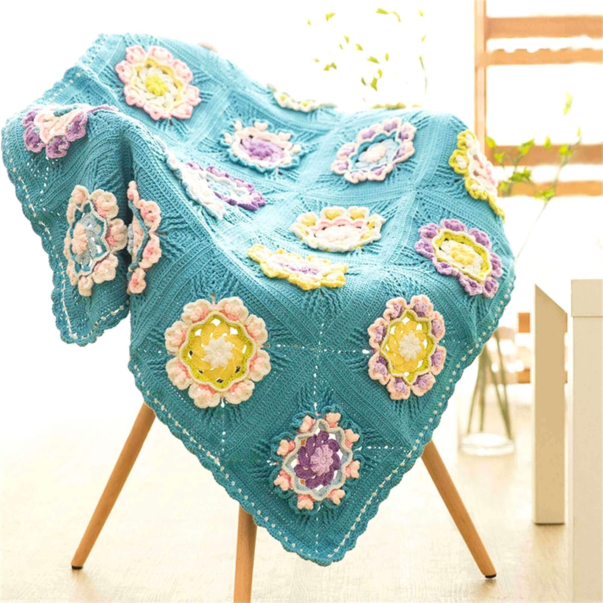 Handcrocheted Lotus Blanket Etsy