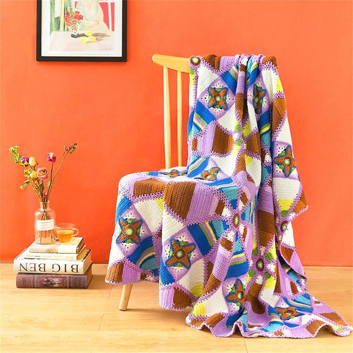 Kaleidoscope Crochet Blanket Etsy