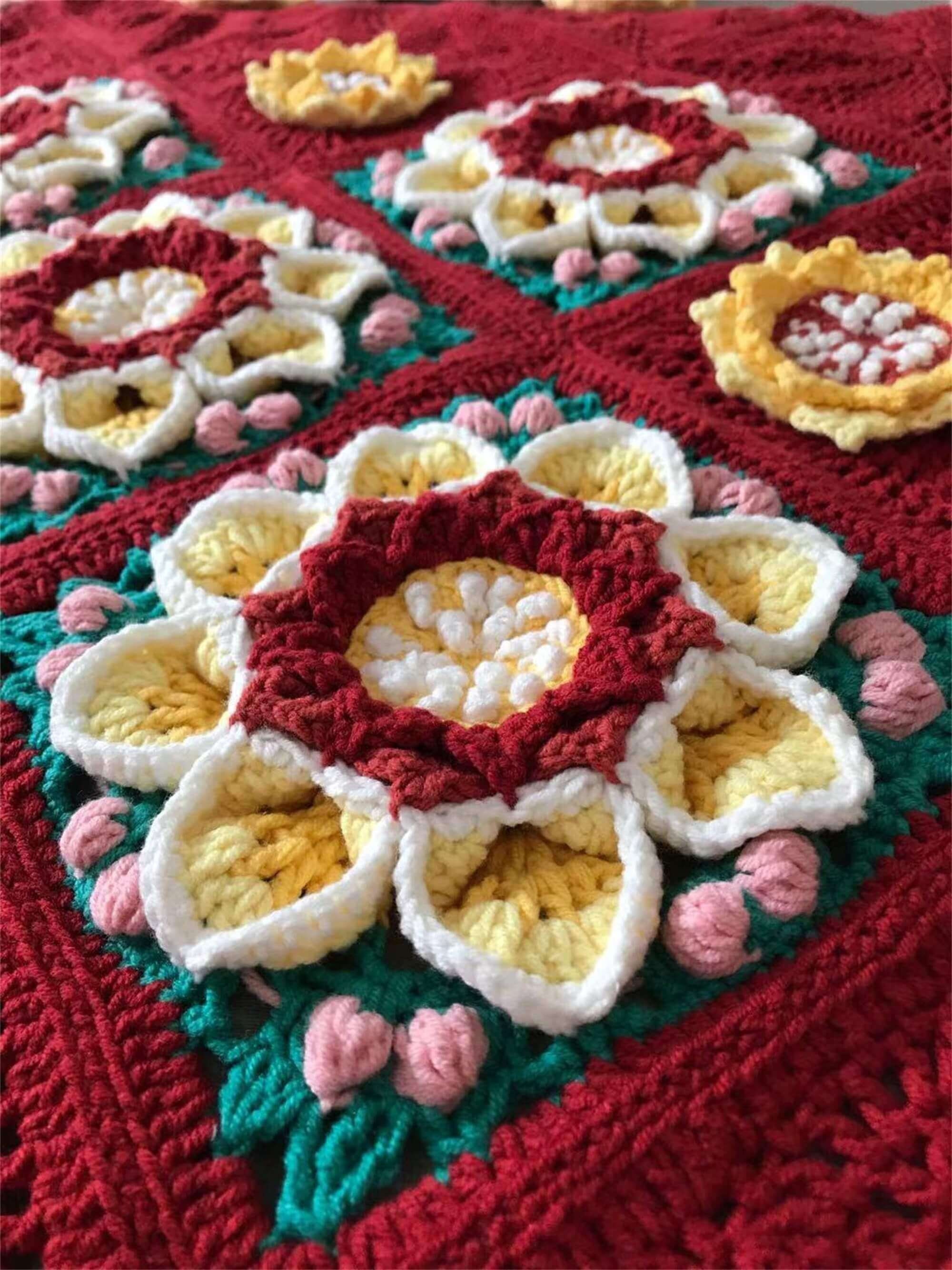 Handmade Crochet Glazed Blanket Etsy