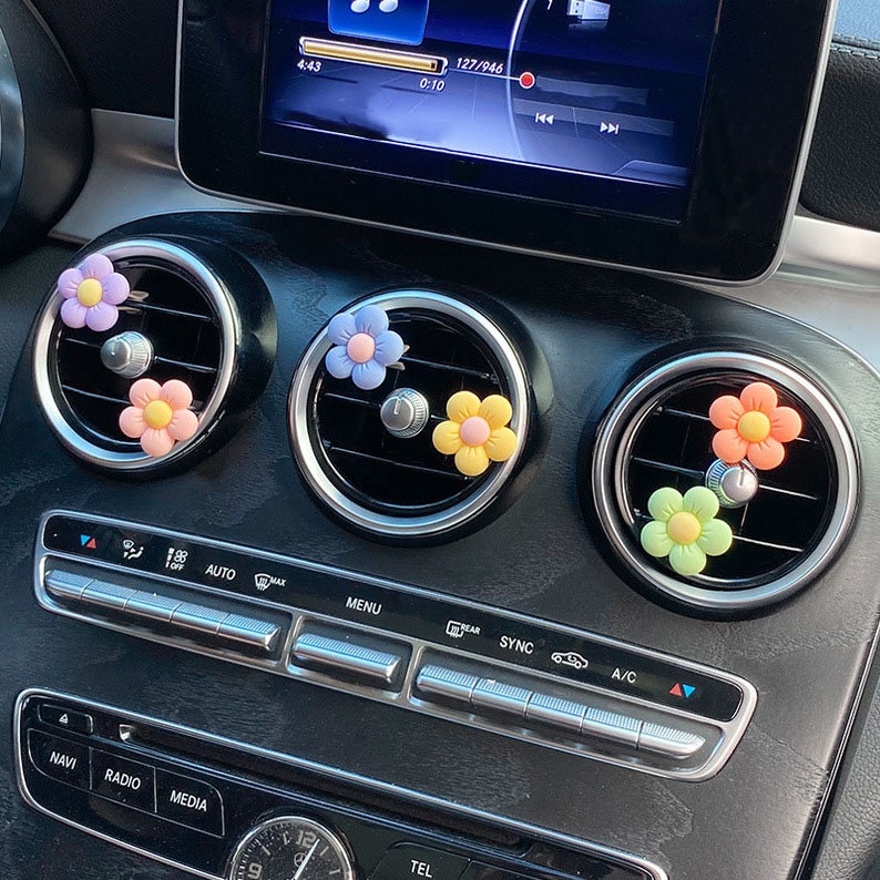 Cute Car Vent Clips Kawaii Daisy Flower Car Accessory Etsy