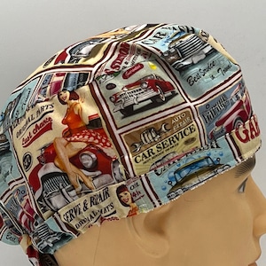 Füge Knöpfe hinzu! Oldtimer-Kappe PSA, Scrub-Kappe, chirurgischer Hut, Krankenschwester, Arzt-Kopfbedeckung, Zahnarzt, RDA-Schutz, Tierarzt-Technik