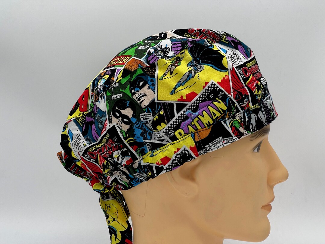 Batman Cap PPE Scrub Cap Surgical Hat Nurse Doctor Etsy