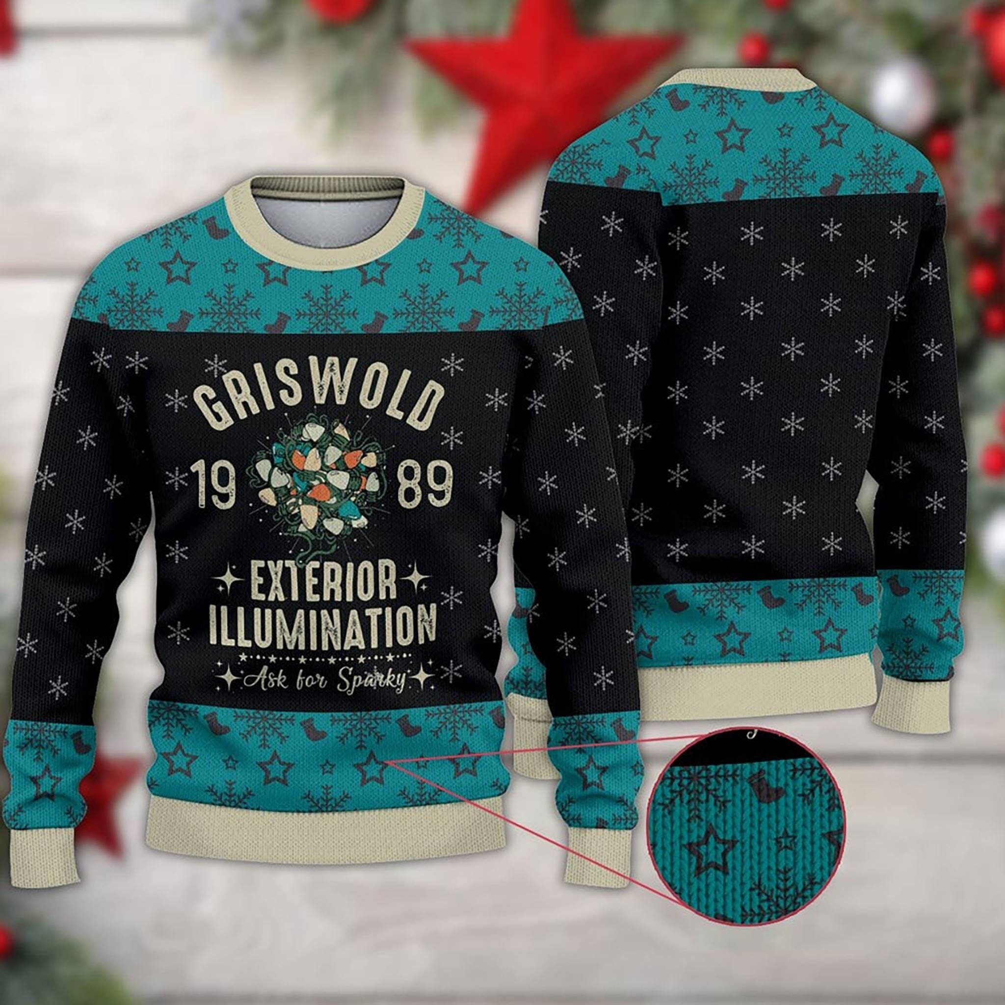 Discover National Lampoons Christmas Vacation Ugly Christmas Sweater, Clark Griswold Ugly Xmas 3D Sweater