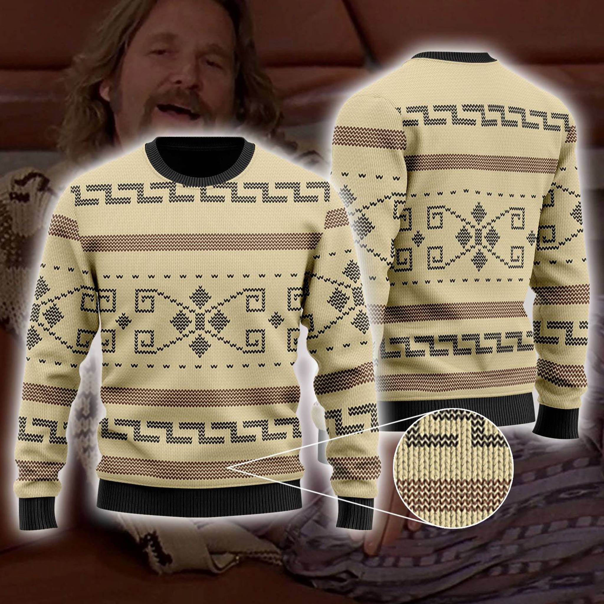 Big lebowski store christmas sweater