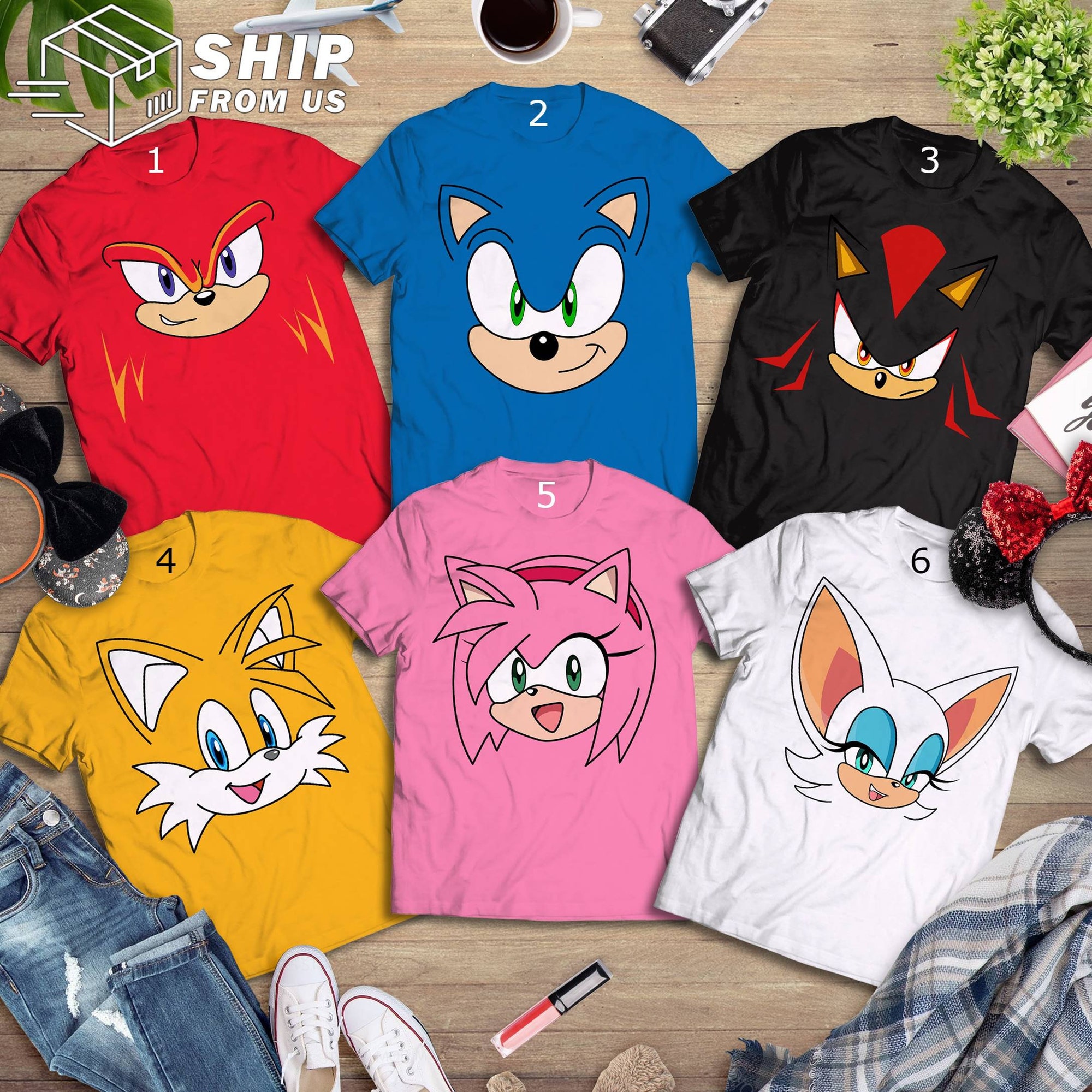 Sonic the Hedgehog Shirt, Sonic Shirt, Sonic Birthday Shirt, Sonic Group Matching Shirt, Sonic Family Party Shirt