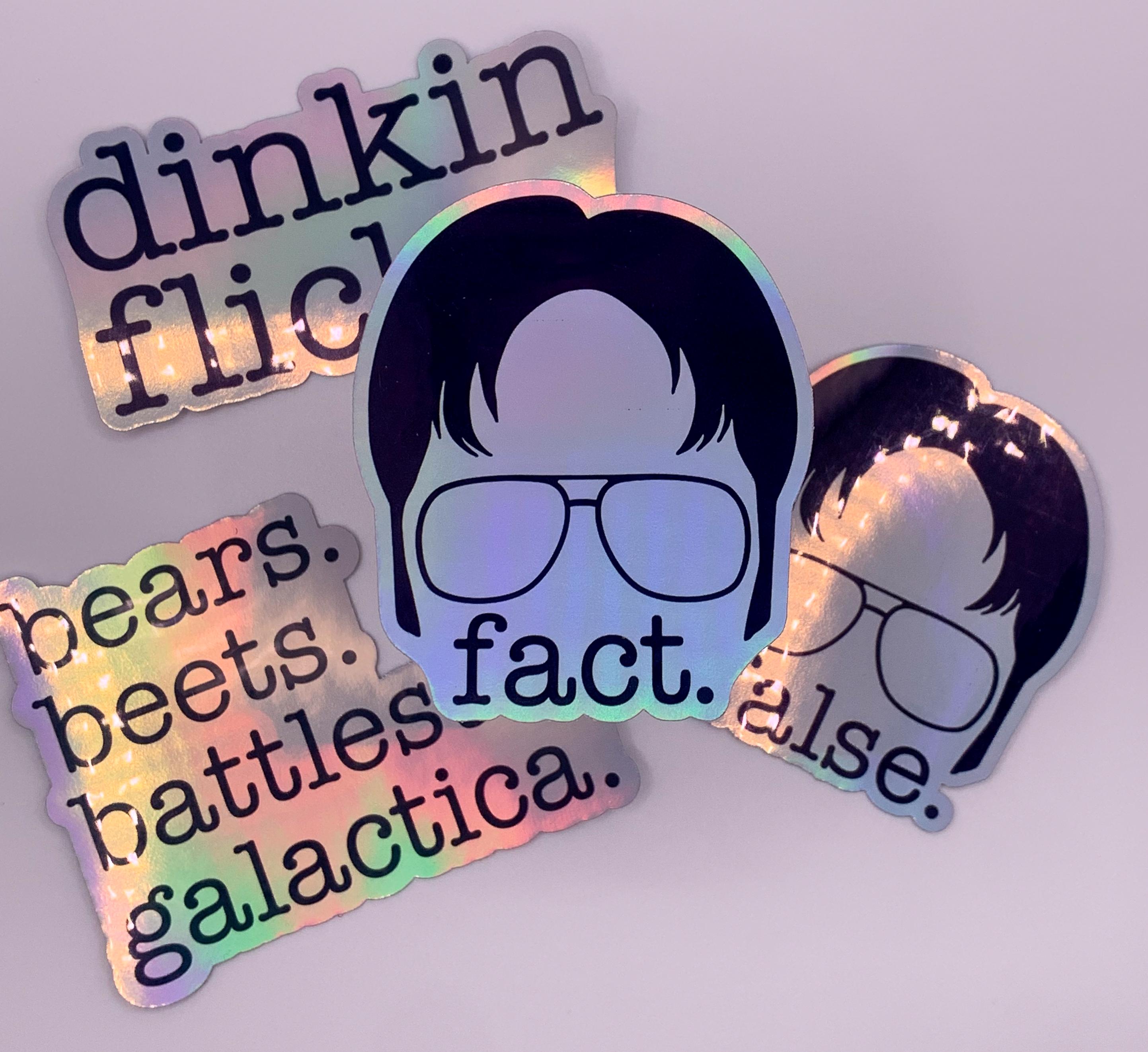 "Dwight False" Office Quote Bumper Sticker - 5 Inch Vinyl Car Truck Window Decal