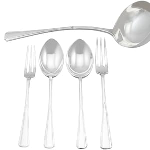 Vintage Art Deco Sterling Silver Canteen of Cutlery for Twelve Persons